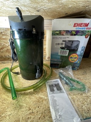 Eheim Classic 600 2217 External Canister Filter for Aquarium Fish Tank with Box