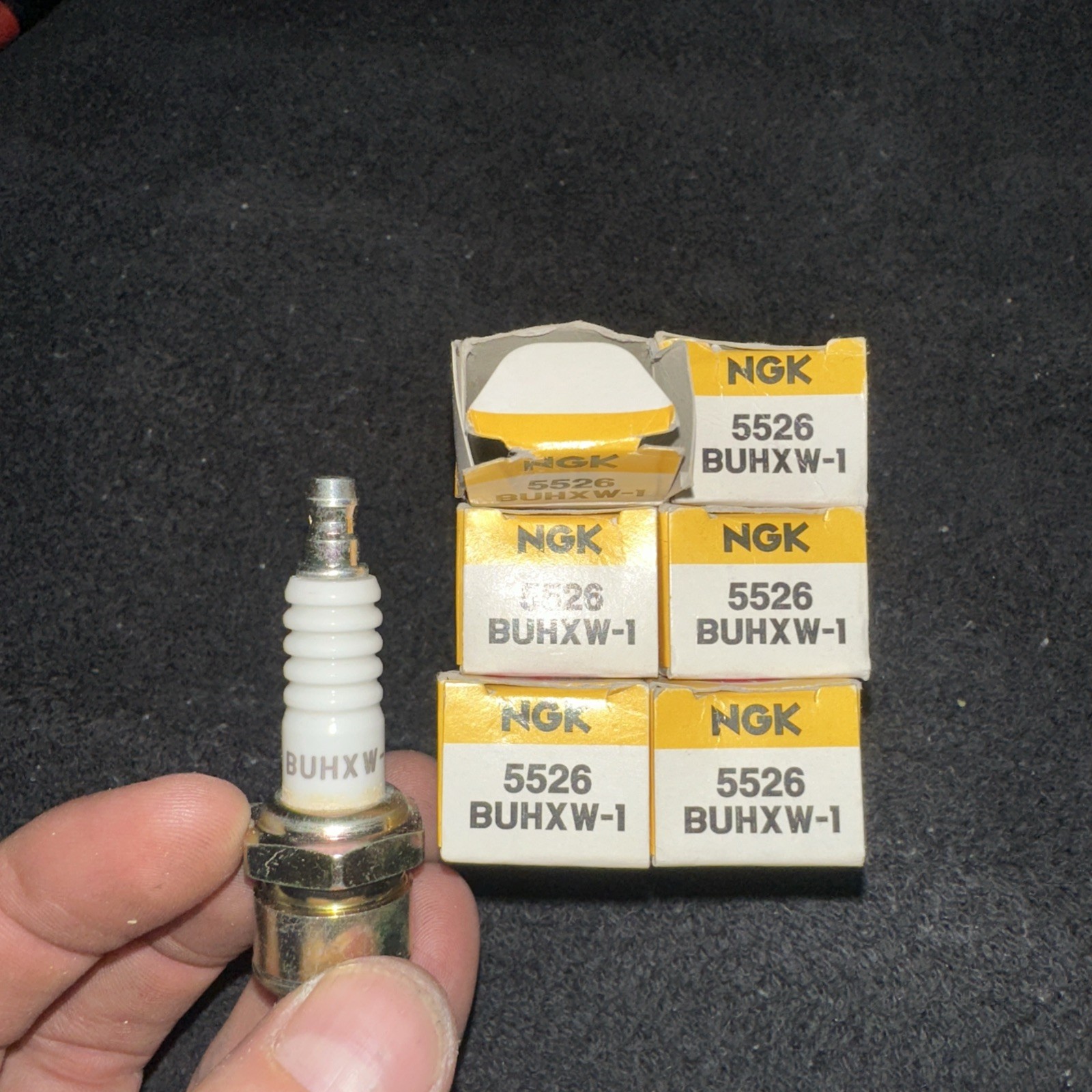 NGK BUHXW-1 , #5526  -5  Spark Plugs Free Shipping - New Old Stock 5526