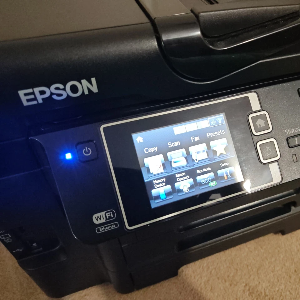 Faulty Epson WorkForce WF-3640DWF Colour All-In-One Printer - Black - Image 3 of 4