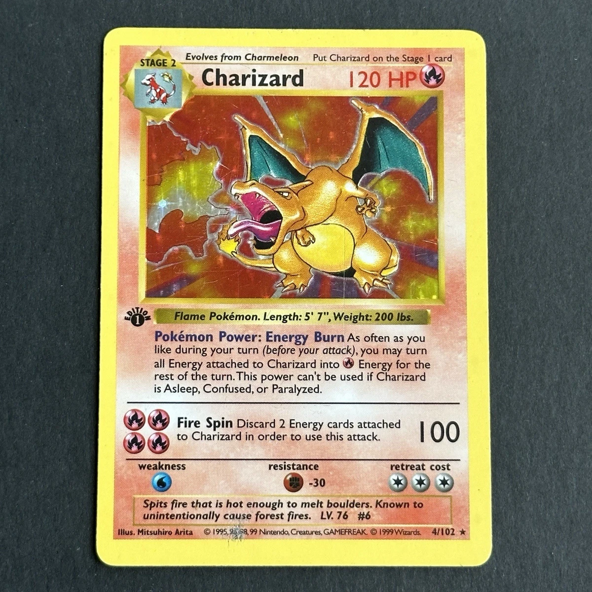 charizard pokemon card ebay uk - 4/102 Rare Charizard Pokemon card sells