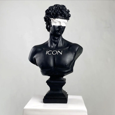 Handmade David Large Marble Pop Art Sculpture, Michelangelo's Renaissance Statue