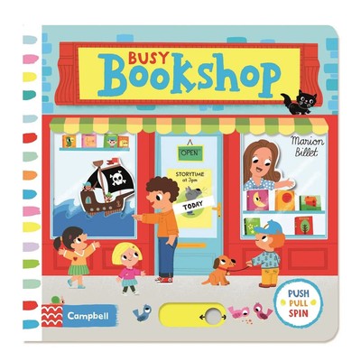 Busy Bookshop | A Push, Pull, Slide Book | Marion Billet | Buch | Busy Books