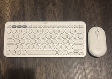 Logitech K380 Wireless Bluetooth Keyboard And Mouse Multi-Device White