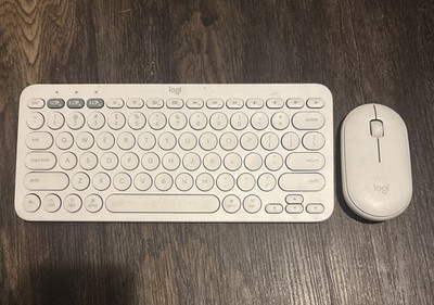 Logitech K380 Wireless Bluetooth Keyboard And Mouse Multi-Device White