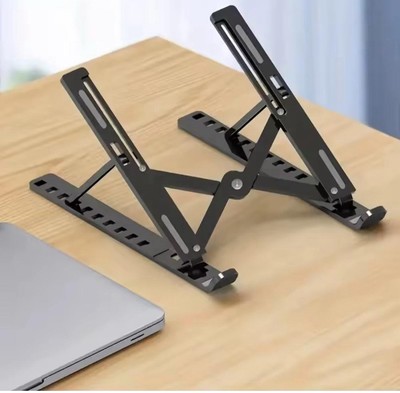 Laptop Ständer Faltbar Notebook Tablet Halter 10 Winkel höhenverstellbar schwarz