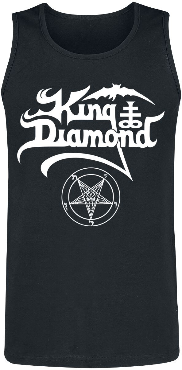 Майка с логотипом Herren с бриллиантами King Diamond schwarz Band-Товары, Группы