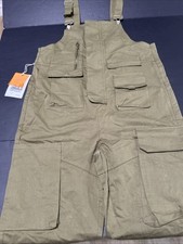 Bib Overalls Loose Fit Workwear Lightweight Jumpsuit with Pockets Sz 3X