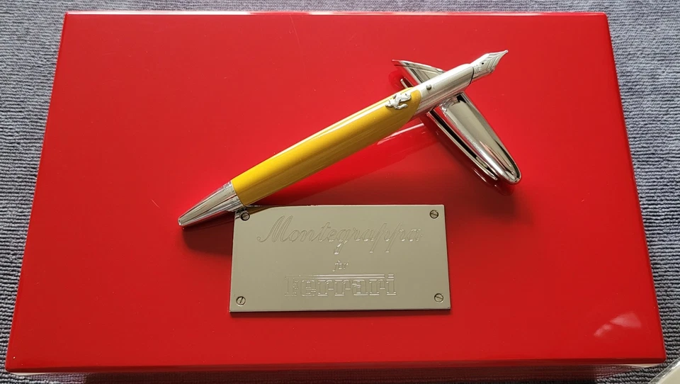 Montegrappa for Ferrari Limited Edition Füllfederhalter in "Modena Gelb" mit Box - Bild 2 von 4