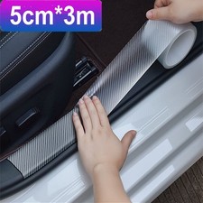 3CM*5M Car SUV Door Protector Sill Scuff Cover Stickers Anti-Scratch Carbon