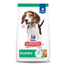 Hill's Science Diet Puppy Dry Dog Food, Lamb Meal  Brown Rice, 4 lb. Bag