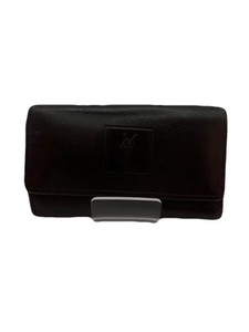 小物 SAINT LAURENT key CASE CASSANDRE SLIM KEY CASE IN GRAIN DE POUDRE LEATHER in Black