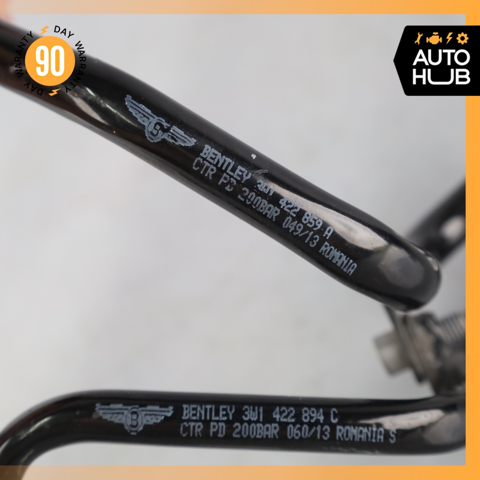 03-18 Bentley Continental GTC Speed High Pressure Power Steering Hose Set OEM