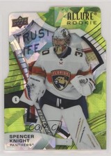 2021 Upper Deck Allure Rookies Green Rainbow Die-Cut 51/99 Spencer Knight 0rb9