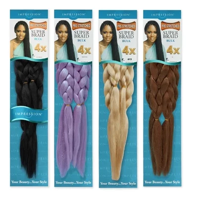 Impression Braid Pre Stretched Super Braid Ultra Braid Hair