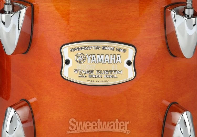 Tom Yamaha Stage personalizado montado em bétula - 8" x 7" mel âmbar - Imagem 2 de 4