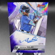 2025 Bowman's Best Andrew Salas Best of 2025 Purple Refractor Auto /75