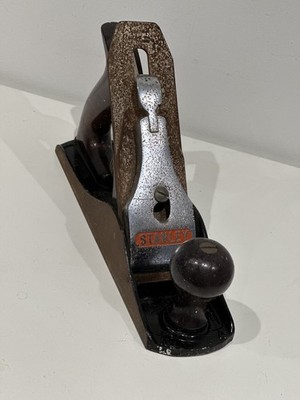 Vintage Stanley Bailey No. 4 Smooth Bottom Bench Plane Woodworking Hand Tool USA