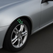 VORNE Radlauf Zierleisten Set-2-tlg Chrom links rechts für MERCEDES R171 SLK VORNE Radlauf Zierleisten Set-2-tlg Chrom links rechts für MERCEDES R171 SLK