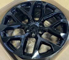 Chevy 20 Black Snowflake Wheels Set For 2000-2026 Silverado Tahoe Suburban Chevy 20 Black Snowflake Wheels Set For 2000-2026 Silverado Tahoe Suburban