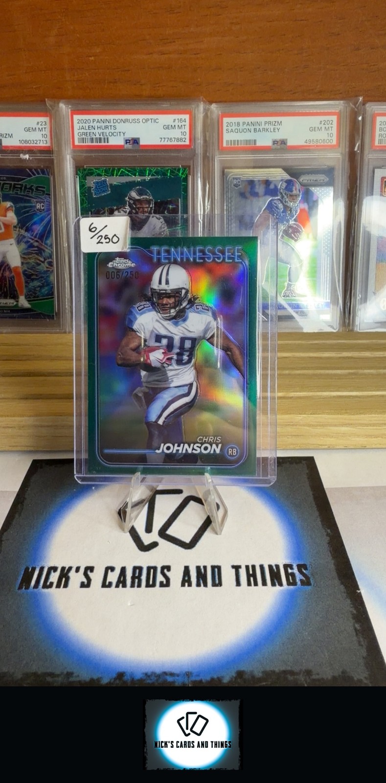 2024 Topps Chrome #191 Chris Johnson Teal Refractor #/250
