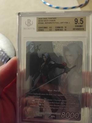 Final Fantasy TCG Sephiroth Full Art Foil L Eng Bgs 9.5
