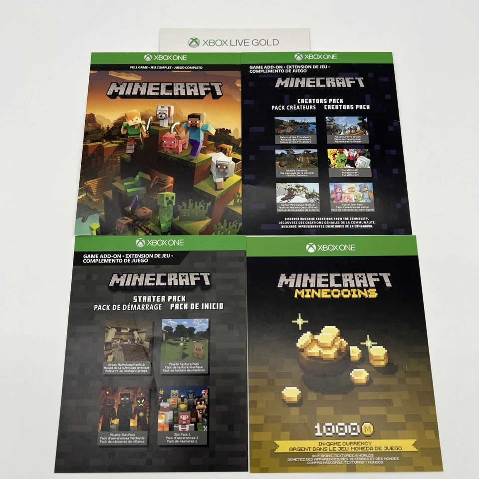 Minecraft: Xbox One Download w Add Ons, 1000 Coins, 1 Month Game Pass and Live - Image 2 of 2