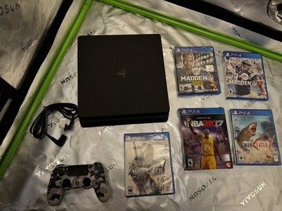 Sony PlayStation PS4 Slim 500GB Console Controller 5 Games HDMI Complete Bundle