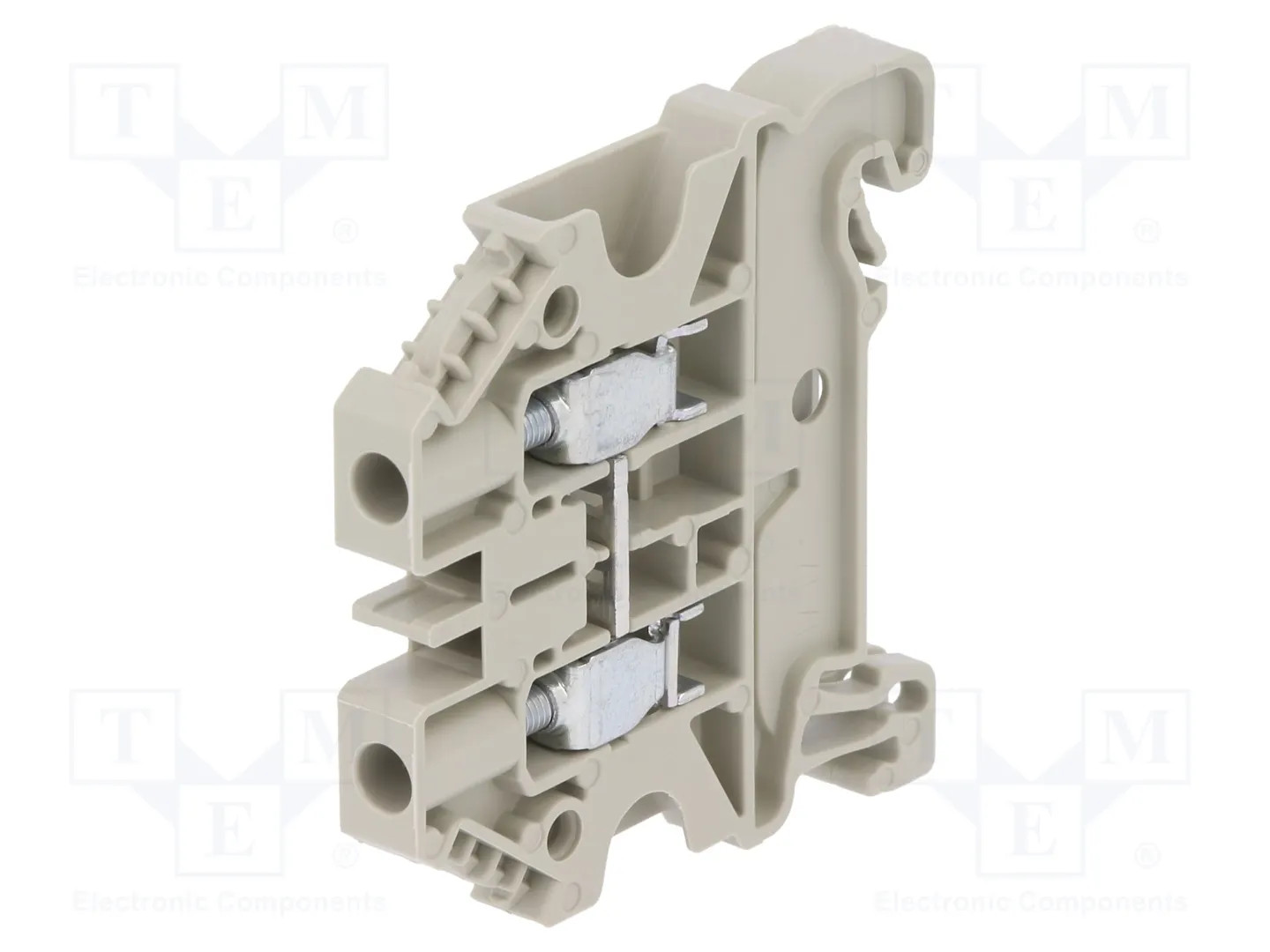 2 pcs Splice terminal: rail; 32A; 1kV; screw terminal; grey; 4mm2
