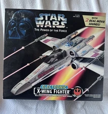 Kenner Star Wars Power of the Force Electronic X Wing Fighter SEALED NIB