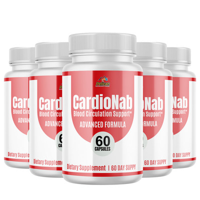 CardioNab- Blood Support- 5 Bottles- 300 Capsules