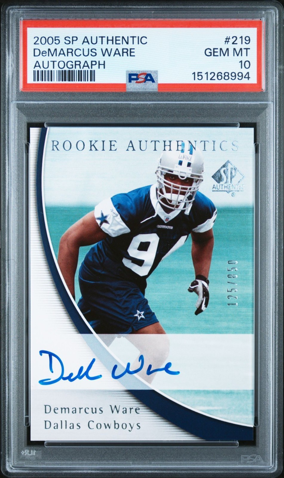 DeMarcus Ware SP Authentic #219 Rookie Autograph-Patch