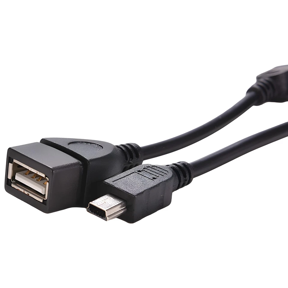 USB 2.0 Female to Mini USB Male Host OTG Adapter Cable - Image 4 of 4