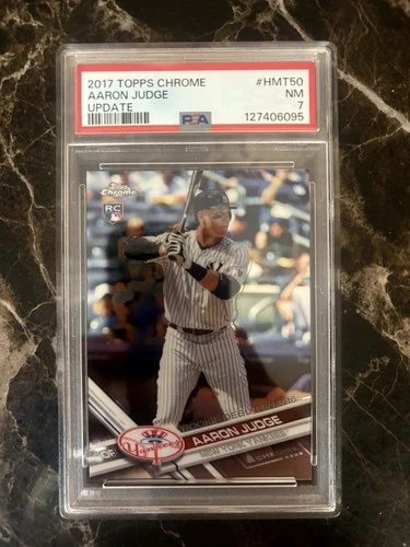 2017 Topps Chrome Update Rookie Debut Aaron Judge #HMT50 (RC) PSA 7