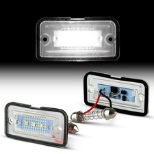 2x LED Kennzeichenbeleuchtung passend f&uuml;r Mercedes SL R230 | CLK Coupe + Cabrio 