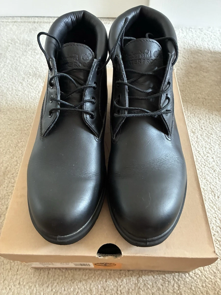 Timberland Men\'s Black Lace-Up Nubuck Boots 8m very clean ! Barely worn Size 8.5 - Men main image 2