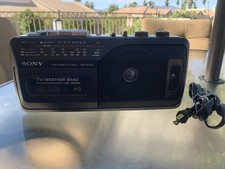Sony Weather Radio CFM-165TW AM/FM Portable Cassette READ