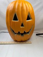 Light Up Blow Mold Pumpkin Jack O Lantern Halloween 16 Works