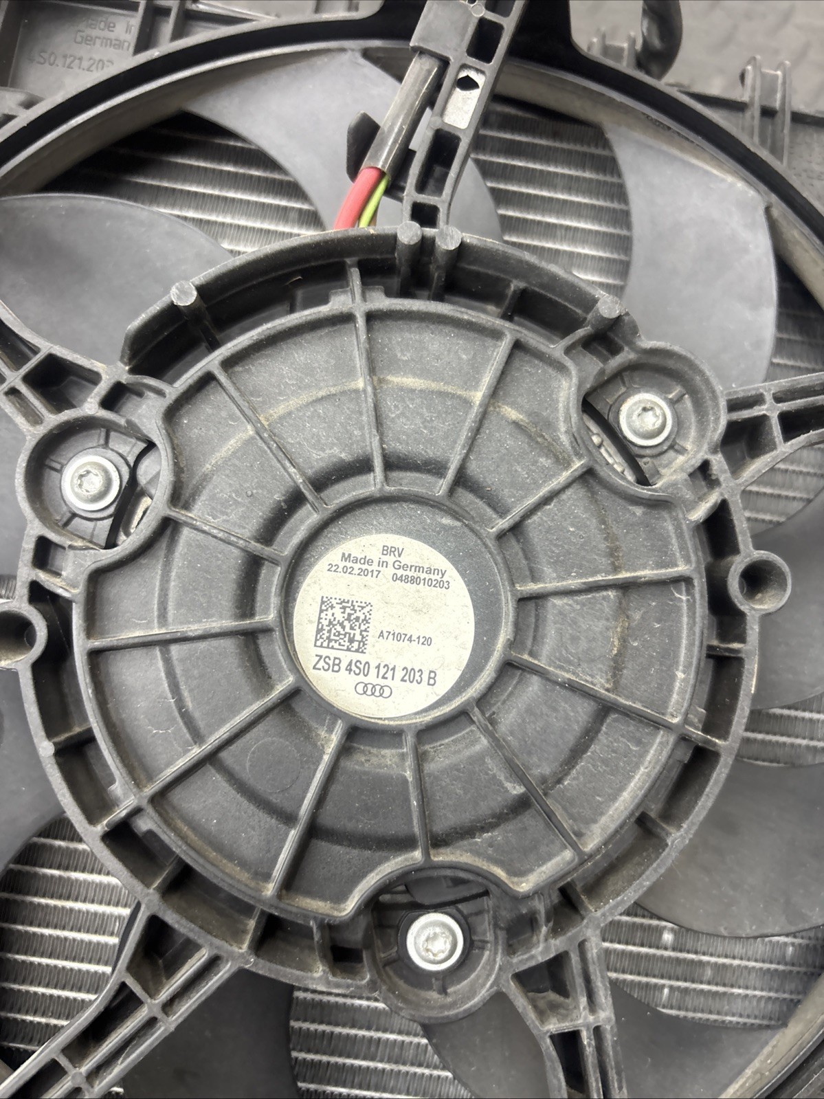 Audi R8 2017-2023 Front Right Cooling fan motor