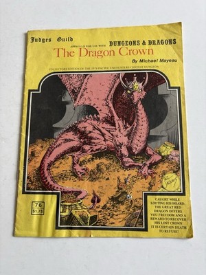 Dungeons and Dragons The Dragon Crown Judges Guild 1980