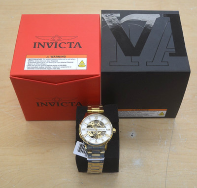 Invicta 69116 Gold Tone Automatic Wristwatch *NEW with Box * FREE SHIPPING