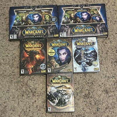 World of Warcraft PC Video Game Lot Battle Chest Mists of Pandaria + More READ