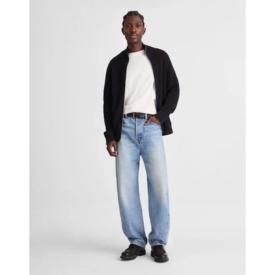 Madewell Mens The Arc Jean Rigid Kearns Wash Blue Curved Leg NX770 33x32