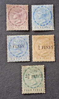 Tobago collection 1882 91 mounted mint.