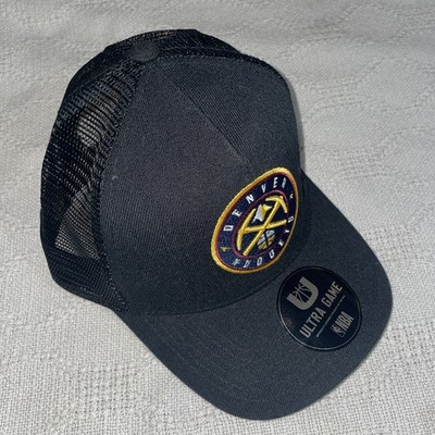 New Ultra Game  NBA Basketball Denver Nuggets Snapback Hat Cap Black