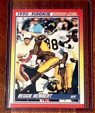 SCORE 1990 Score Reggie Rembert Rookie Card #297 West Virginia Mountaineers. rookie card picture