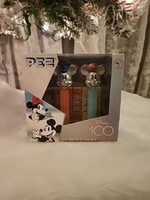 PEZ Disney 100 Gift Set Released 2023 Platinum Finish Mickey And Minnie NEW