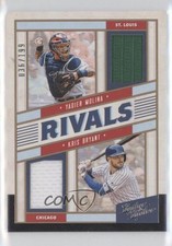 2019 Panini Leather & Lumber Rivals Materials /199 Kris Bryant Yadier Molina 3nn