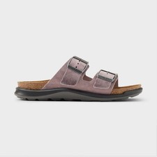 Women's Birkenstock Arizona Rugged Leather Sandals - Width M - Color: Lavender