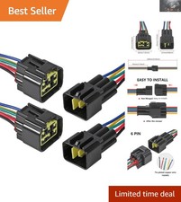 Quick Disconnect 6-Pin Connector Set - Perfect for Automotive and Marine Use
