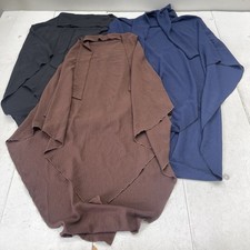 Chowdhury 3 Pack Black Brown Navy Tie Polyester Hijabs Women's One Size New